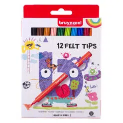 Set 12 carioci Bruynzeel Felt Tip