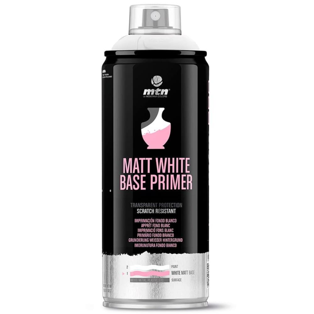 Spray cu grund alb Matt White Base Primer MTN 400 ml.