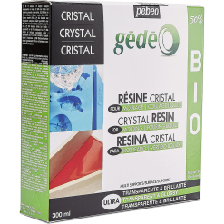 Kit Rasina Transparenta Pebeo Gedeo Bio-Crystal 300 Ml.
