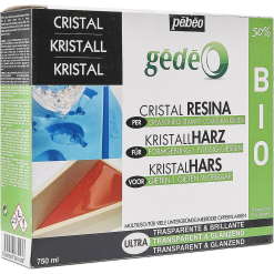 Kit Rasina Transparenta Pebeo Gedeo Bio-Crystal 750 Ml.