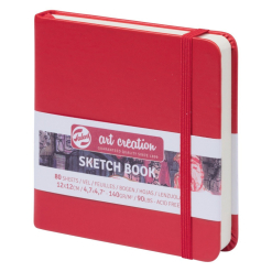 Art Creation Sketch Book Red