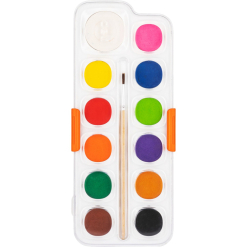 Set Acuarele Colour Emotion + Pensula Deli 12 - Dlec10-12