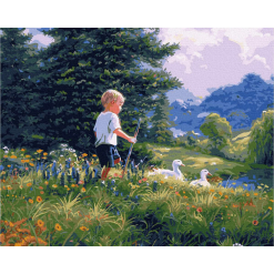 Pictura pe numere - young shepherd boy. mark keatley