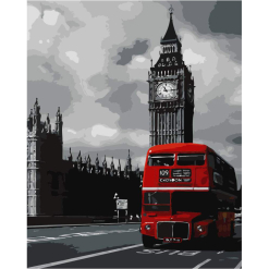 Pictura pe numere - bus in london