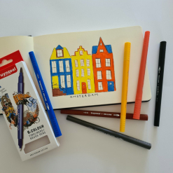 Set Carioci Fineliner Brush Pen Amsterdam 6 - 60325606
