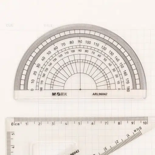 Set Geometrie 4 Piese Cu Penar