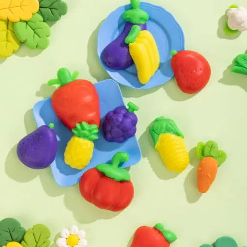 Set Creativ Plastilina Fructe Si Legume