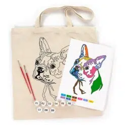 Set creativ Rosa Talent Ecobag Bright Pug